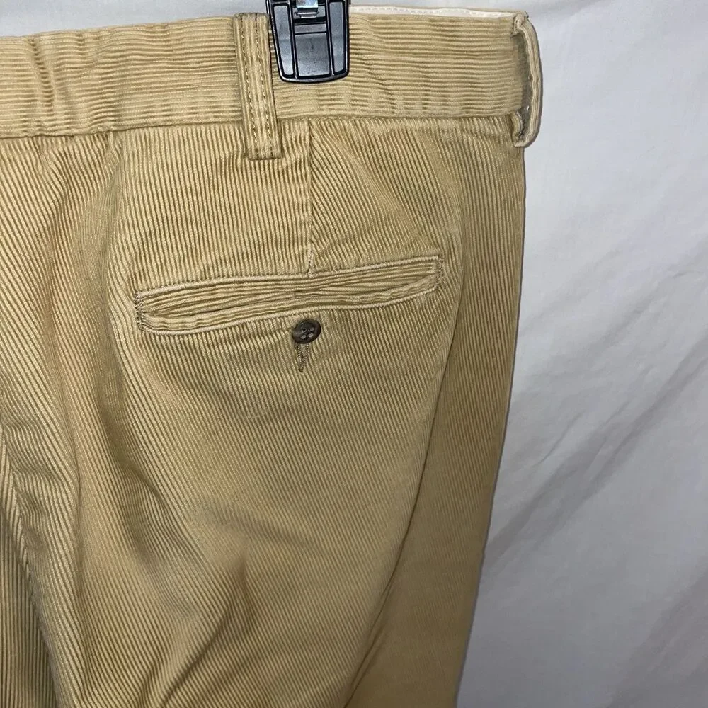 Polo Ralph Lauren Hammond Men’s Corduroy Pants Sz 36x34 Beige Going Out Comfort